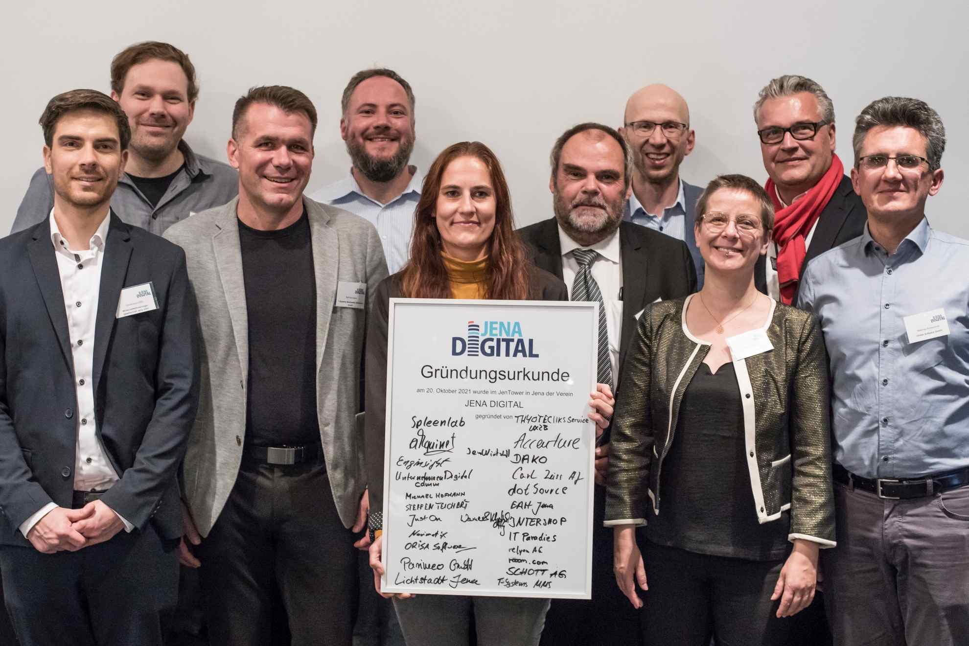 Der Vorstand des Jena Digital e.V.